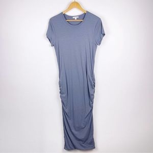 James Perse Long Grey / Blue Dress